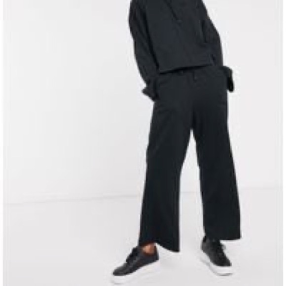 Nike Wide Leg Sweatpants Joggers Draw String Bag Waist - Picture 1 of 11